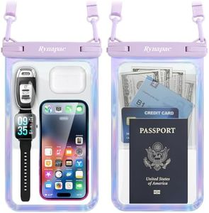 [Up to 10"] Large Waterproof Phone Pouch Bag - 2 Pack IPX8 Waterproof Phone Case for iPhone 17 16 15 Pro Max Galaxy S25 S24 Ultra, Touchscreen & Underwater Photography, Beach Cruise Travel Essentials