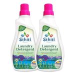 Sthiti Eco - LAUNDRY DETERGENT LIQUID - Natural plant based | Washing machine friendly | Bio-Enzymes | Strong on stains | Soft on clothes | NO allergens or Toxic chemicals (1100ml, Pack of 2)