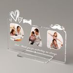 iDIY Personalised Gifts for Dad - Father's Day Album, Dad Frame with Photo and Text, Father's Day Gifts, Dad Birthday Gifts, 8.7 x 6 Acrylic Glass