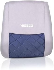 VISSCO Smart Orthopaedic Back Rest,Designed for Back Pain Relief, Pillow for Car Seat and Office Chair, Lumbar Cushion for Back Pain Relief