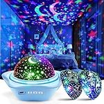 One Fire Night Light Kids,96 Lighting Modes Star Projector Lights for Bedroom, 360°Rotating+6 Films Baby Night Light Projector,Rechargeable Sensory Lights for Room Decor,Star Projector Kids Baby Gift