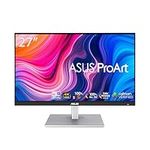 ASUS ProArt Display PA279CV 27” 4K HDR UHD (3840 x 2160) Monitor, IPS, 100% sRGB/Rec. 709, ΔE < 2, USB-C DisplayPort HDMI USB hub, Calman Verified, Eye Care, Tilt Pivot Swivel Height Adjustable