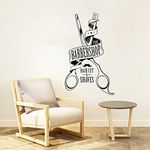 Barbershop Salon Logo Wall Sticker 