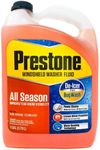 Prestone 2-in-1 All Season Year Round Windshield Washer Fluid 0 Degree (1 Gallon),Orange