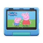 Amazon Fire HD 8 Kids tablet | 8-inch HD display, ages 3–7, includes 2-year worry-free guarantee, Kid-Proof Case, 32 GB, 2022 release, Blue