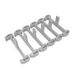 HTOH Plastic Clip for Linear Drain, Tile Tray Supporter, Grey Plastic Drain Clips for HTOH Tile-Insert Shower Drain,6 PCS