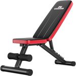 NICEPEOPLE Foldable Basic Weight Bench for Home Gym, Workout Bench with 8 Backrests, 660LBS Weight Capacity Adjustable Bench