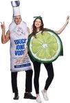 EraSpooky Vodka Bottle and Limes Couple Tunic Costume Funny Halloween Adult Food Party Outfits Unisex