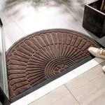 Ultica Fab® Durable Door Mat for Entrance – Heavy Duty Welcome Mat for Indoor Outdoor Use, Non-Slip Rubber Backing, Low Profile, Mud Trapper Doormat for Front Door, Patio, Garage, 45x75 cm