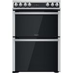 Hotpoint 60cm Double Oven Electric Cooker - Stainless Steel