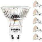 DiCUNO GU10 LED Bulb, 5W 500LM, Warm White 3000K, MR16 spotlight, 220V Non-dimmable, 120° Beam Angle, Pack of 6