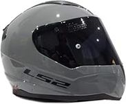 Generic LS2 FF353 Rapid II Full Face Ece22.06 Approved Motorcycle Helmet Motorbike Racing Sports Crash Helmet Nardo Grey with Free Dark Visor (M)