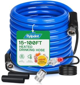 100FT Heated Water Hose for RV,Heated Drinking Water Hose,Lead and BPA Free,1/2"Inner Diameter,Temperatures Down to -47°F,Rv Accessories for Campers, Livestock, Agriculture