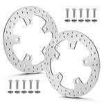 11.8" Front Brake Disc Rotor with Bolts Fit for Harley Road King/Street Glide/Road Glide/Electra Glide/Tour Glide/Ultra Limited 2015 2016 2017 2018 2019 2020 2021 2022-2 Pc Polished