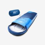 Active Era Premium Mummy Sleeping Bag 250 GSM, Sleeping Bag Winter & Summer, -11°C to 8°C, Indoor and Outdoor Camping, Festivals, Sleeping Bag Water-Repellent, Ultralight Small Pack Size - Blue