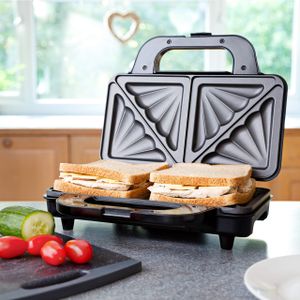 Sensiohome 4-Slice Sandwich Toaster – Non-Stick, Compact Design