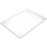 Tempered Glass Cutting Board – Long Lasting Clear Glass – Scratch Resistant, Heat Resistant, Shatter Resistant, Dishwasher Safe. (Large 12x16")