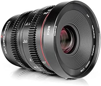 Meike 25mm T2.2 Manual Focus Prime Mini Cinema Lens for Micro Four Thirds MFT M43 Mount Cameras and BMPCC