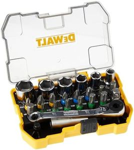Dewalt DT71516-QZ 24 Piece High Performance Socket and Screwdriving Set (DT71516); long-living sockets; (24 pieces); with case