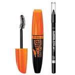 Rimmel ScandalEyes Curve Alert Mascara with ScandalEyes Waterproof Kohl Kajal Liner, 0.41 Fl oz.