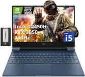 HP Victus 15.6" 144Hz FHD Gaming Laptop, Intel i5-12450H, 32GB RAM, 2TGB PCIe SSD, Backlit Keyboard, NVIDIA GeForce RTX 3050, Win 11 Pro, Blue, 256GB Docking Station Set