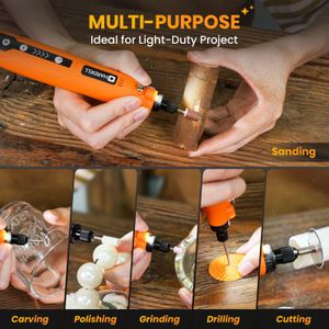HARDELL Mini Cordless Rotary Tool – Compact Rechargeable Grinder