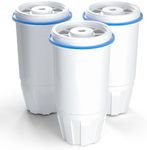 Upgraded Water Filter Replacement Fit for Zero Pitcher and Dispenser ZR-001 ZR-004 ZP-006 ZR-017, Six-Stage Filter System, Effectively Reducing Lead, Chromium, and Contaminants, 3 Packs, By BOGDA