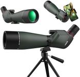 OPAITA 25-75X80 Spotting Scope for Shooting Hunting - HD Scopes with Tripod Phone Adapter - Waterproof Spotter Scope for Target Shooting Bird Watching