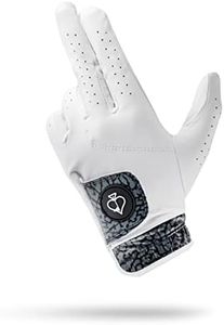 Pins & Aces - Elephant Print Golf Glove Design - Premium AAA Cabretta Leather, Long-Lasting Durable Tour Glove for Men or Women - Premium Leather Golf Glove Left & Right Hand - (Large, Left)