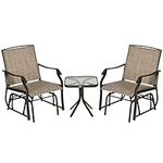 Outsunny 3 Piece Outdoor Glider Cha