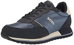 BOSS Men's Parkour Runn Sneakers, Faded Blue, 9 UK