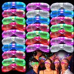 24Pack LED Glasses,Light Up Toys Neon Party Favors Glow in The Dark Party Supplies for Gifts For Classroom,Carnival Prizes,Pinata Birthday Halloween Gifts (24pack led glasses)