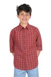 Allen Solly Junior Boys Shirt (Absf31901804_Orange_16_Orange_15 Years-16 Years)