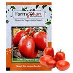 FARMGOKART 5 Gms OVAL SHAPED TOMATO (TAMATAR) F1-HYBRID SEEDS, Vegetable Seeds for Home Gardening, Farming, Hydroponics and Poly Houses