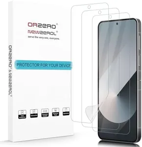 (3 Pack) Orzero Compatible for Samsung Galaxy Z Flip 6 / Z Flip 5 5G / Flip 4 5G / Flip 3 5G Inside Screen Protector, Protector De Pantalla Soft TPU Edge to Edge High Definition Anti-Scratch Bubble-Free
