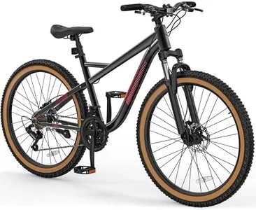 YITAHOME 26 Inch Mountain Bike for Men Women, 21-Speed Adult Bicycle, Double Disc Brake, Front Suspension Fork, Aluminum Frame MTB for Adults
