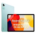 Redmi Pad SE| All Day Battery | Qualcomm Snapdragon 680| 90Hz Refresh Rate| 4GB, 128GB Tablet| FHD+ Display (11-inch/27.94 cm)| Dolby Atmos| Quad Speakers| Wi-Fi| Green