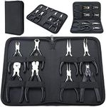 Tysun 8 Pcs Jewelry Pliers, Jewelry Making Pliers Tools Micro Jewelry Pliers Set Jewelry Making Kit for Jewelry Making Supplies