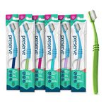 Preserve Toothbrushes in Lightweight Pouch, Ultra Soft Bristles, 6-Count