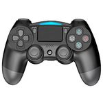 Wireless Controller for PS4 Game Controller for Playstation 4 Rechargeable Gamepad Bluetooth Joypad Portable Gaming Joystick Dual Vibration Replacement Remote Controller for PS4 Slim/Pro & Windows PC