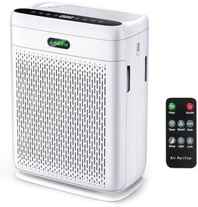 Air Purifiers for Home Large Room Up to 1980 Sq Ft, H13 Hepa Double-Sided Air Filter Purifier with PM 2.5 Display Air Quality Sensor, Air Cleaner for Bedroom, Dust, Pets, Smoke, Pollon