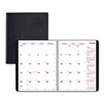 Brownline 2024 DuraFlex Monthly Planner, 14 Months, December 2023 to January 2025, Twin-Wire Binding, 11" x 8.5", Black (CB1262V.BLK-24)