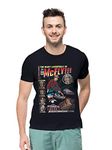 THREADCURRY Back to Future | McFly Heavy Adventures Dark Humor Spoof Movie Cotton Printed Creative Tshirt for Men Black