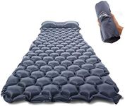 ZOOOBELIVES Ultralight Sleeping Pad with Built-in Pillow, Inflatable Camping Mattress for Backpacking, Traveling and Hiking, Compact and Portable Camp Mat