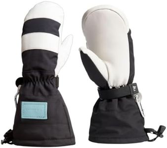 CHOPPER MILL Kids Mountain Mittens for Skiing, Snowboarding, Sledding, Insulated with Extra Long Cuff to Keep Hands Warm in Winter, Snow, Size 3