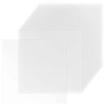 PINGEUI 30 PCS Clear Blank Mylar Stencil Sheets, 12 x 12 Inch Transparent Square Blank Stencil Paper for Cutting Stencil Vinyl, 6 Mil Thickness Plastic Template Sheets