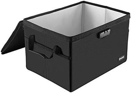 Hodufy Large (409 x 322 x 270mm) Fireproof File Box (2000℉), Fireproof File Box with Lock, Waterproof and Fireproof Document Box, Collapsible Storage Box for Hanging Letter/Legal Folder