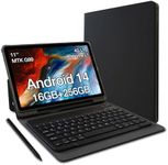 AGM P2 Tablet with Keyboard, 11" Android Tablet with MTK G99, 16GB 256GB/2TB TF, 90Hz FHD IPS Touchscreen Widevine L1, 12H Battery, 5G WiFi, BT 5.0, Dual Camera, Tablets 2025 w/Pen