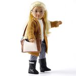 DOLLFUN World Girls 18 inch Fashion Doll Set Olivia(North America) Fashion Dress Up Doll with Hair for Styling, Clothes, Shoes and Accessories. Blonde Hair and Green Eyes, Caucasian