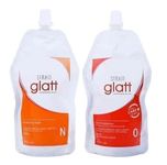 HAIR STRAIGHTENING CREAM (0) 400ml AND NEUTRALIZER (N) 400ml | UNISEX | FOR CURLY HAIR